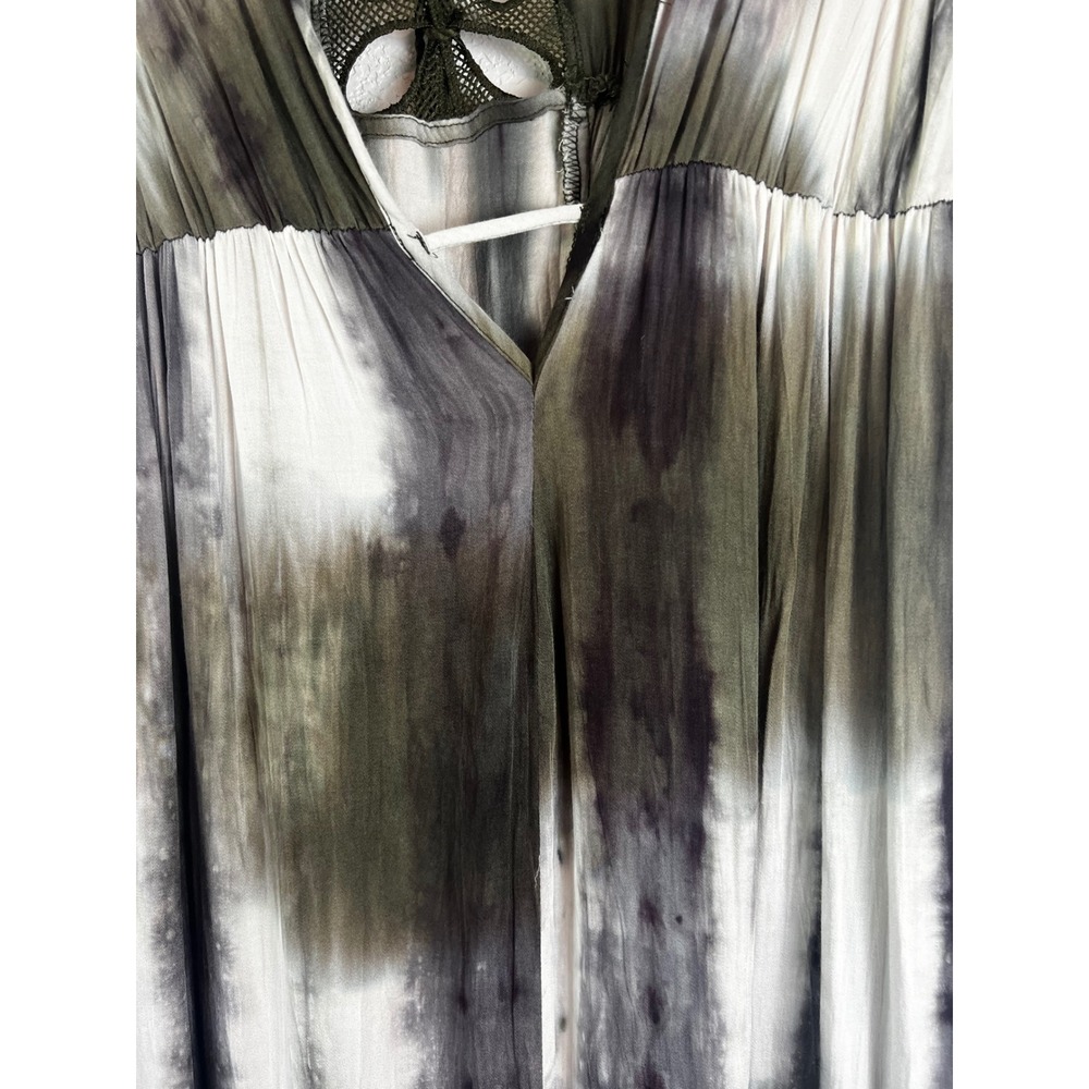 Venus Womens Tie-Dye High Low Boho Dress Size Small Tie Front Tassel Flowy‎ - Picture 4 of 12